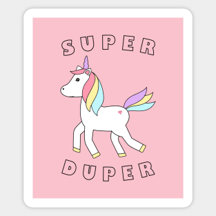 Unicorn - Super Duper 1 Sticker